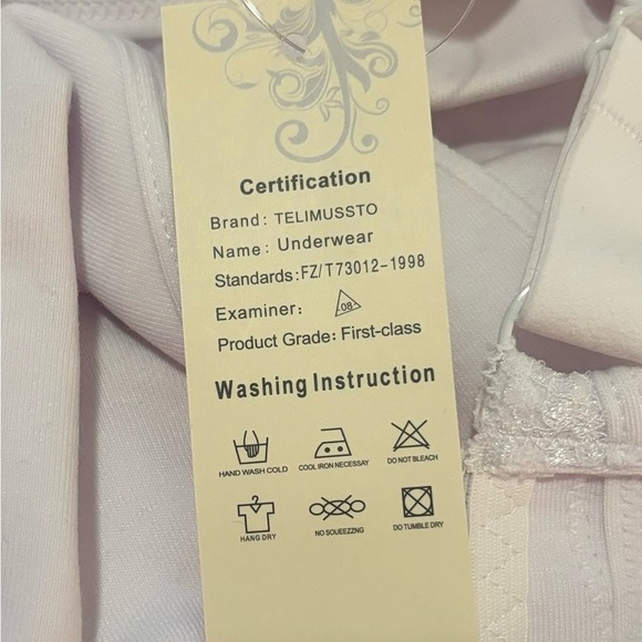 TELIMUSSTO Women's Plus Size Soft Cotton Lace Bra Full Coverage Wirefree 44DDD - Picture 5 of 5